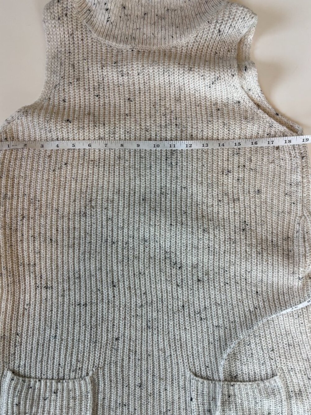 Bundle 2/$30! Leith Sleeveless Cowl Neck Sweater Dress Tunic Medium Oatmeal - Picture 11 of 12
